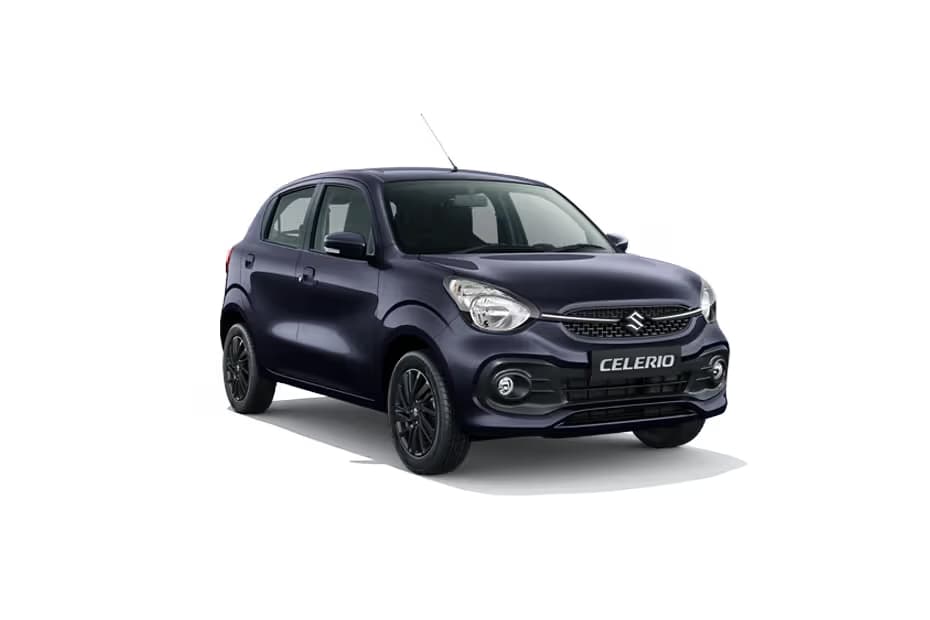 Maruti Suzuki Celerio LXI Hatchback Petrol car front three-quarter view India 2026 price mileage safety specs side by side car comparison vs Maruti Suzuki Alto K10 AiCarAdvisor