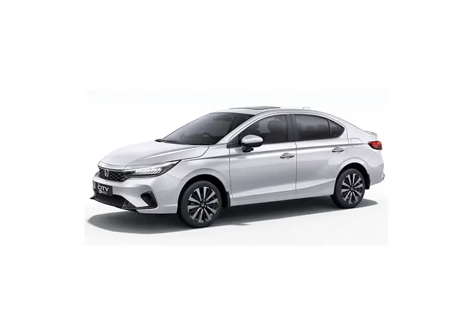 Honda City Hybrid V CVT Sedan Petrol car front three-quarter view India 2026 price mileage safety specs side by side car comparison vs Toyota Camry AiCarAdvisor