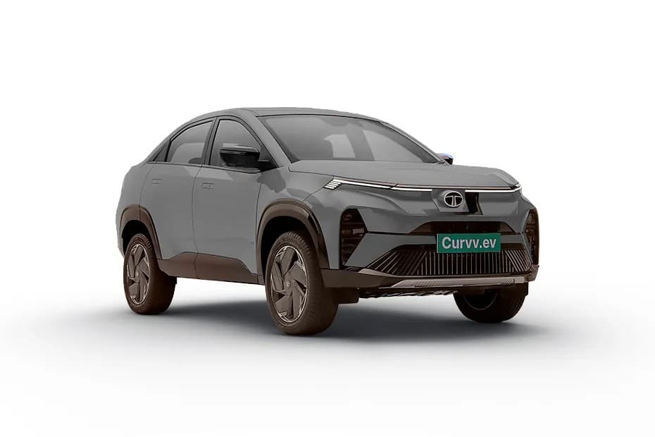 Tata Curvv EV Creative 45 Coupe Electric car front three-quarter view India 2026 price mileage safety specs side by side car comparison vs Mahindra BE 6 AiCarAdvisor