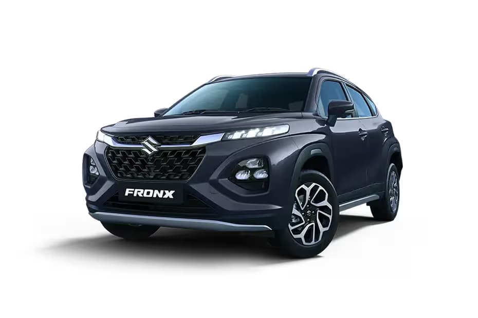 Maruti Suzuki Fronx 1.2 Sigma SUV Petrol car front three-quarter view India 2026 price mileage safety specs side by side car comparison vs Tata Altroz AiCarAdvisor