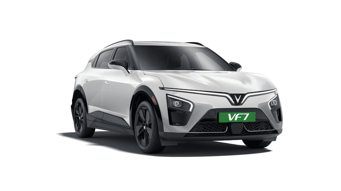 VinFast VF7 Earth Hatchback Electric car front three-quarter view India 2026 price mileage safety specs side by side car comparison vs Mahindra XEV 9S AiCarAdvisor