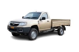 Tata Yodha Pickup Eco Truck Diesel car front three-quarter view India 2026 price mileage safety specs side by side car comparison vs Isuzu D-Max AiCarAdvisor