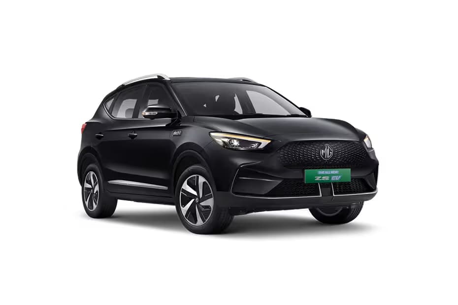 MG ZS EV Executive SUV Electric car front three-quarter view India 2026 price mileage safety specs side by side car comparison vs Tata Nexon EV AiCarAdvisor