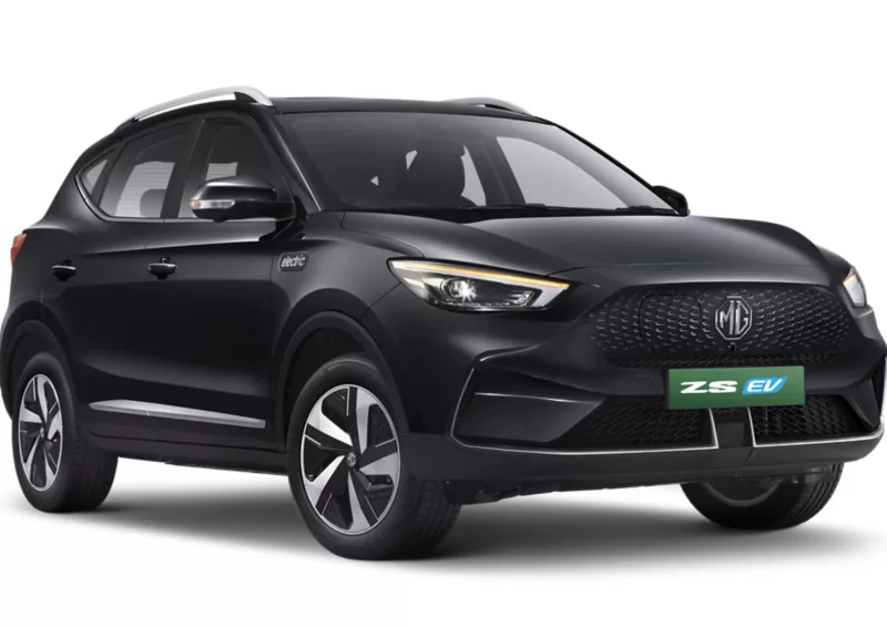 MG ZS EV Executive SUV Electric car front three-quarter view India 2026 price mileage safety specs side by side car comparison vs Tata Nexon EV AiCarAdvisor